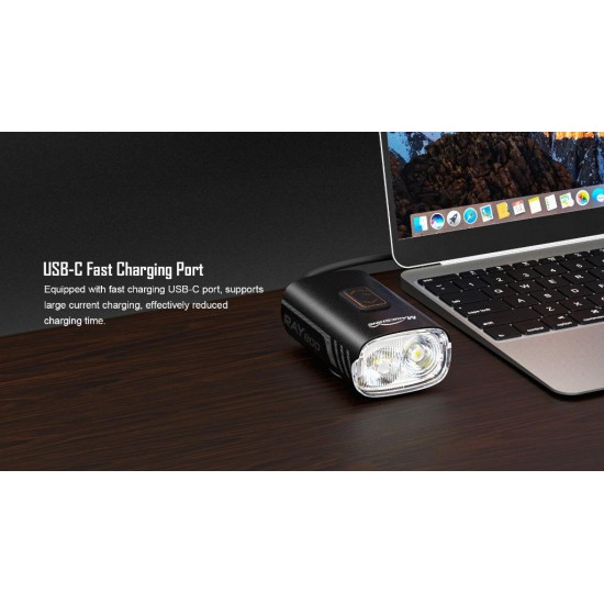 Magicshine Ray 800 Lumen - Powerful front light - Usb-c rechargeable - 117 meters output